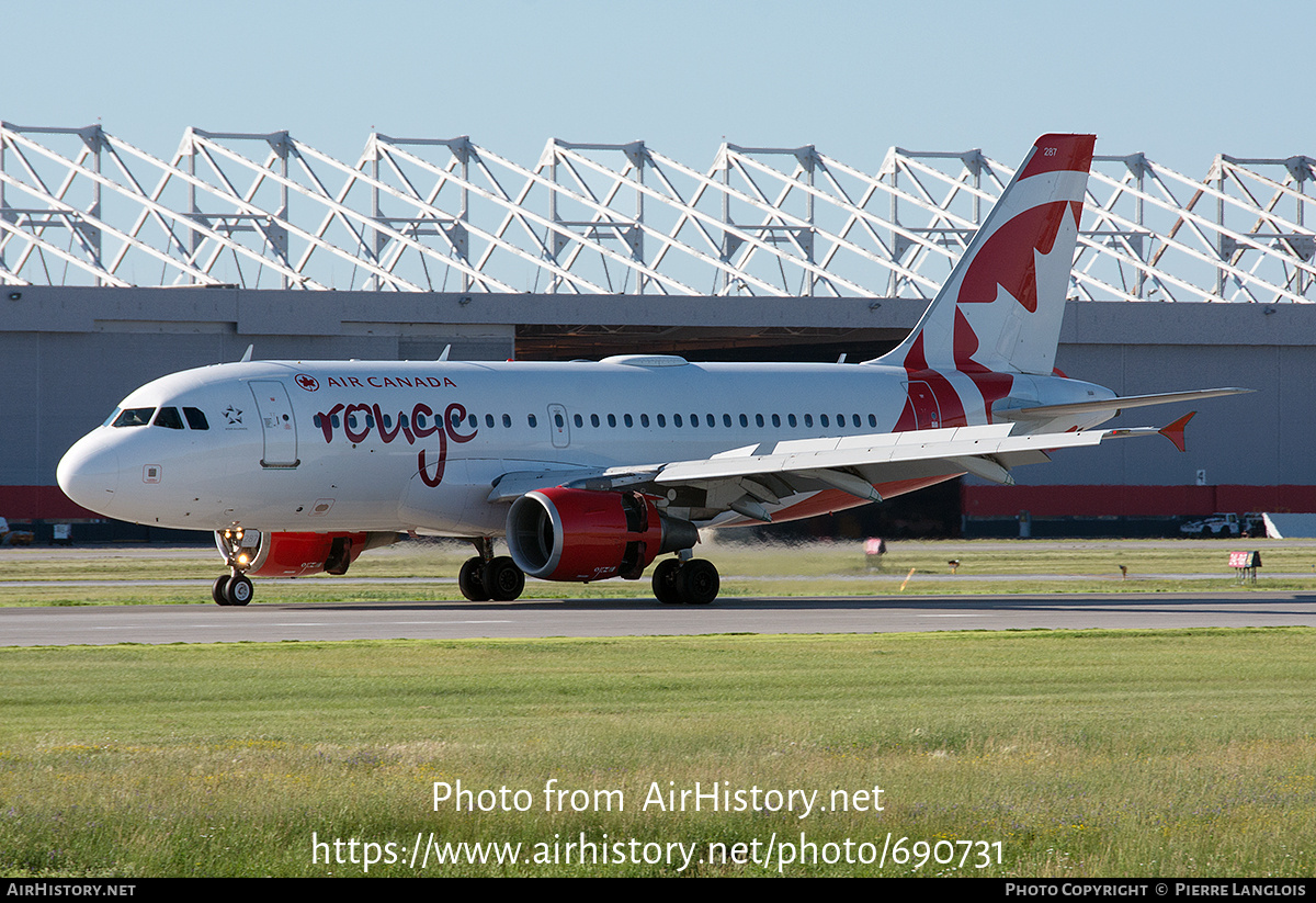 Aircraft Photo of C-GITR | Airbus A319-112 | Air Canada Rouge | AirHistory.net #690731