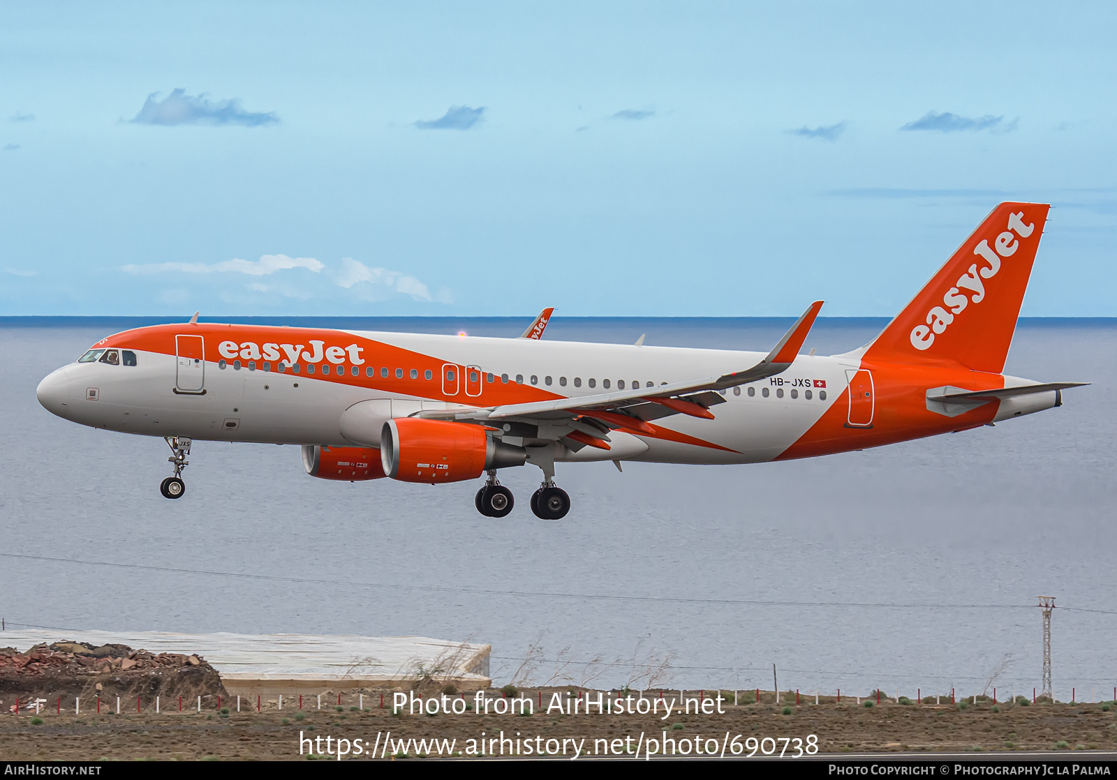 Aircraft Photo of HB-JXS | Airbus A320-214 | EasyJet | AirHistory.net #690738