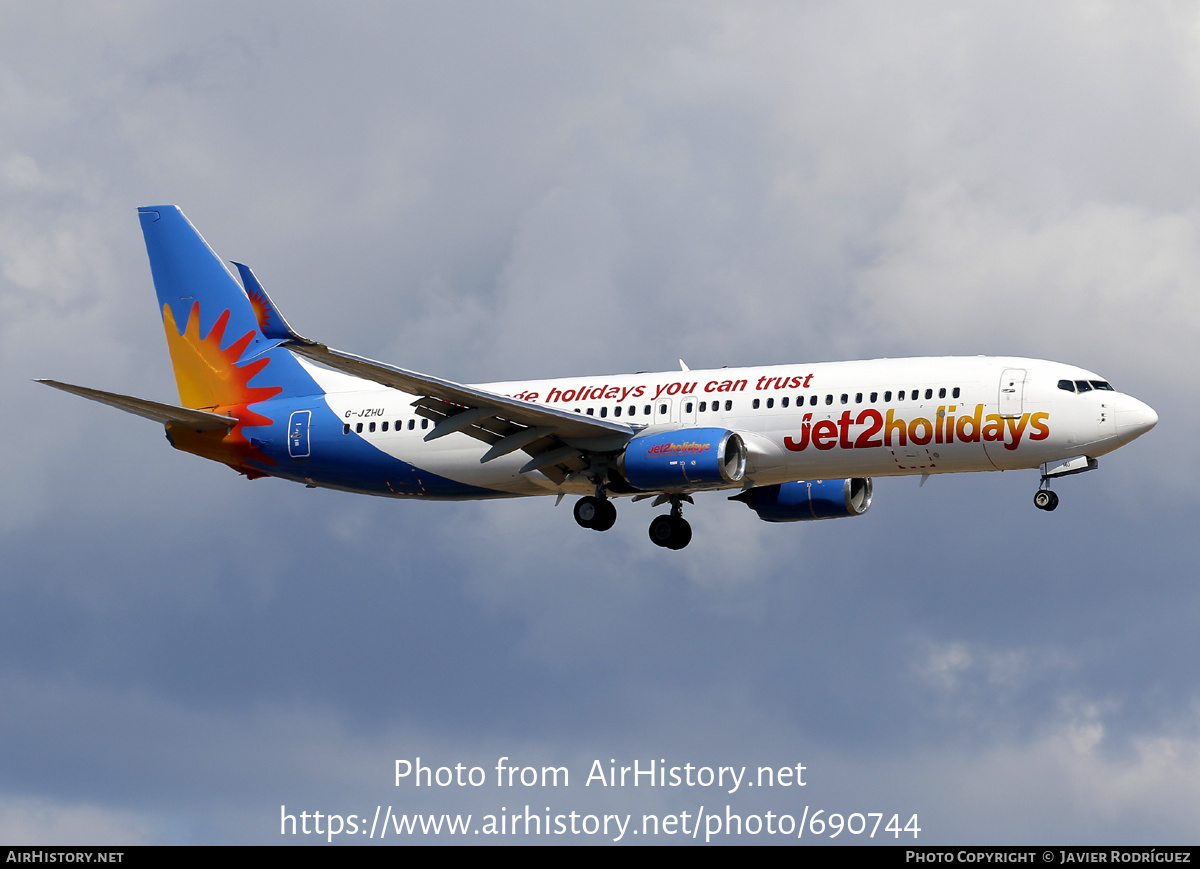 Aircraft Photo of G-JZHU | Boeing 737-8MG | Jet2 Holidays | AirHistory.net #690744
