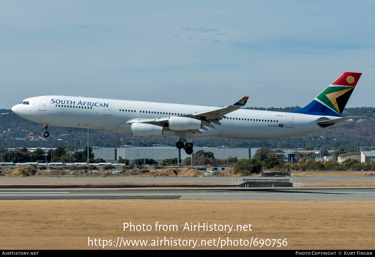 Aircraft Photo of ZS-SXF | Airbus A340-313 | South African Airways | AirHistory.net #690756