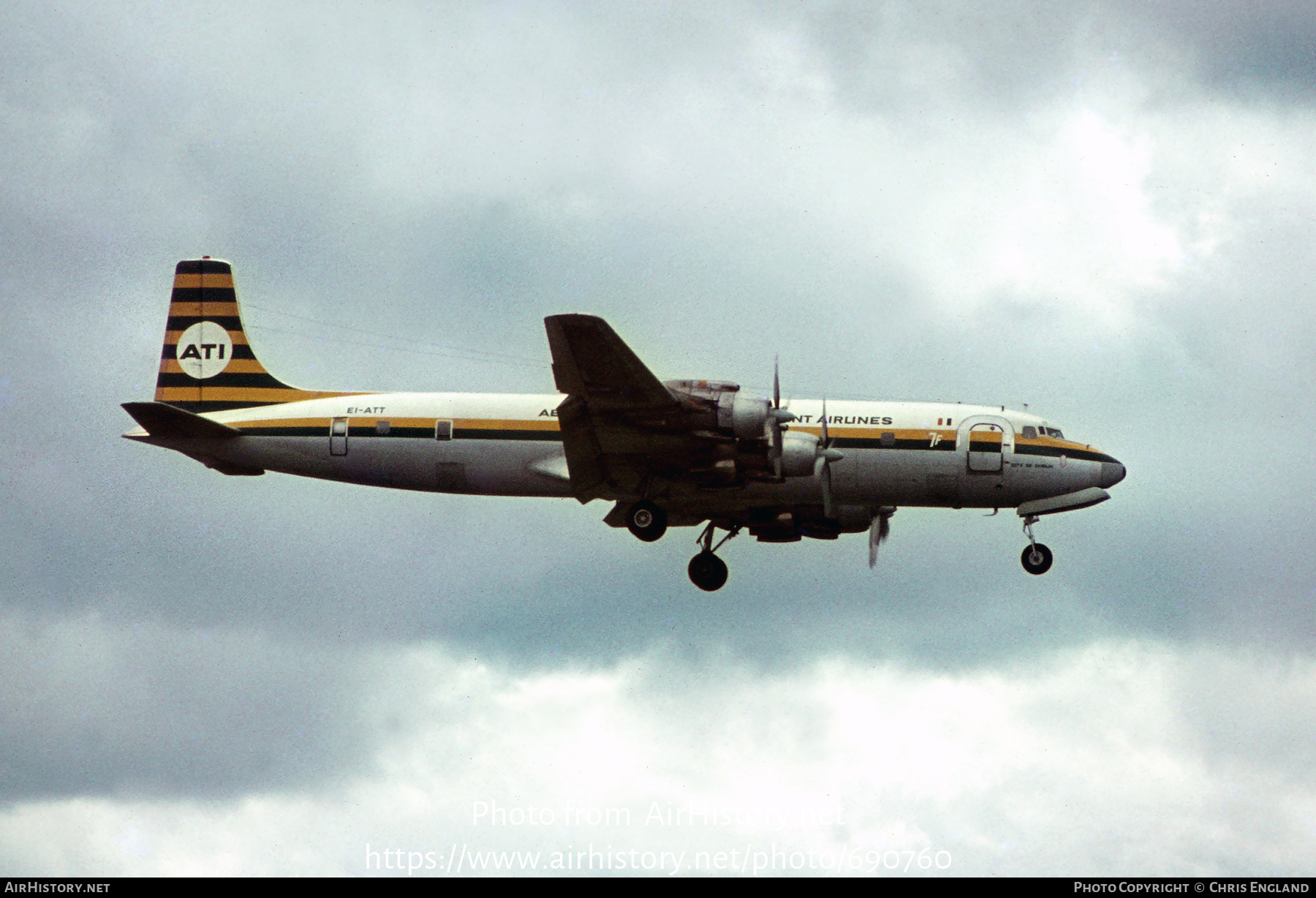Aircraft Photo of EI-ATT | Douglas DC-7C(F) | Aer Turas | AirHistory.net #690760