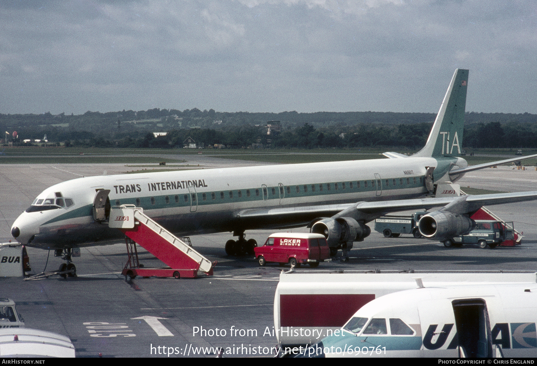 Aircraft Photo of N8961T | McDonnell Douglas DC-8-61CF | Trans International Airlines - TIA | AirHistory.net #690761