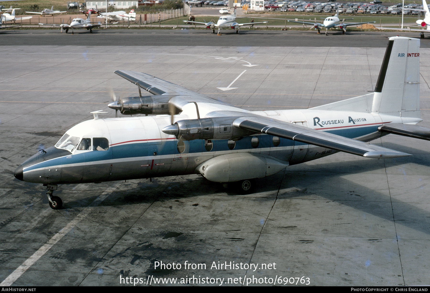 Aircraft Photo of F-BLHU | Nord 262B-11 | Rousseau Aviation | AirHistory.net #690763
