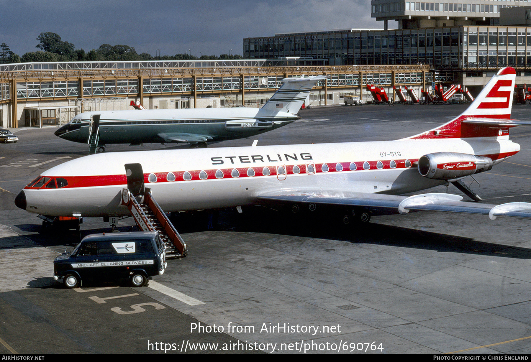 Aircraft Photo of OY-STG | Sud SE-210 Caravelle 10B3 Super B | Sterling Airways | AirHistory.net #690764