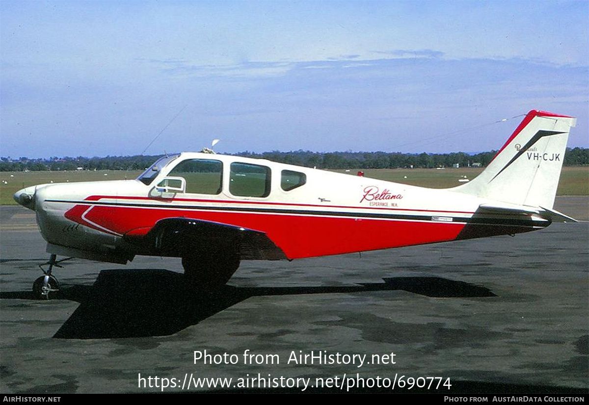 Aircraft Photo of VH-CJK | Beech B33 Debonair | Beltana | AirHistory.net #690774