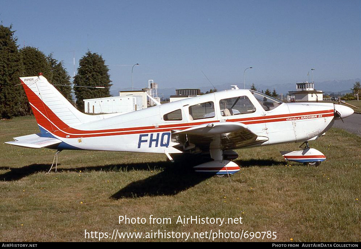Aircraft Photo of ZK-FHQ / FHQ | Piper PA-28-181 Archer II | AirHistory.net #690785