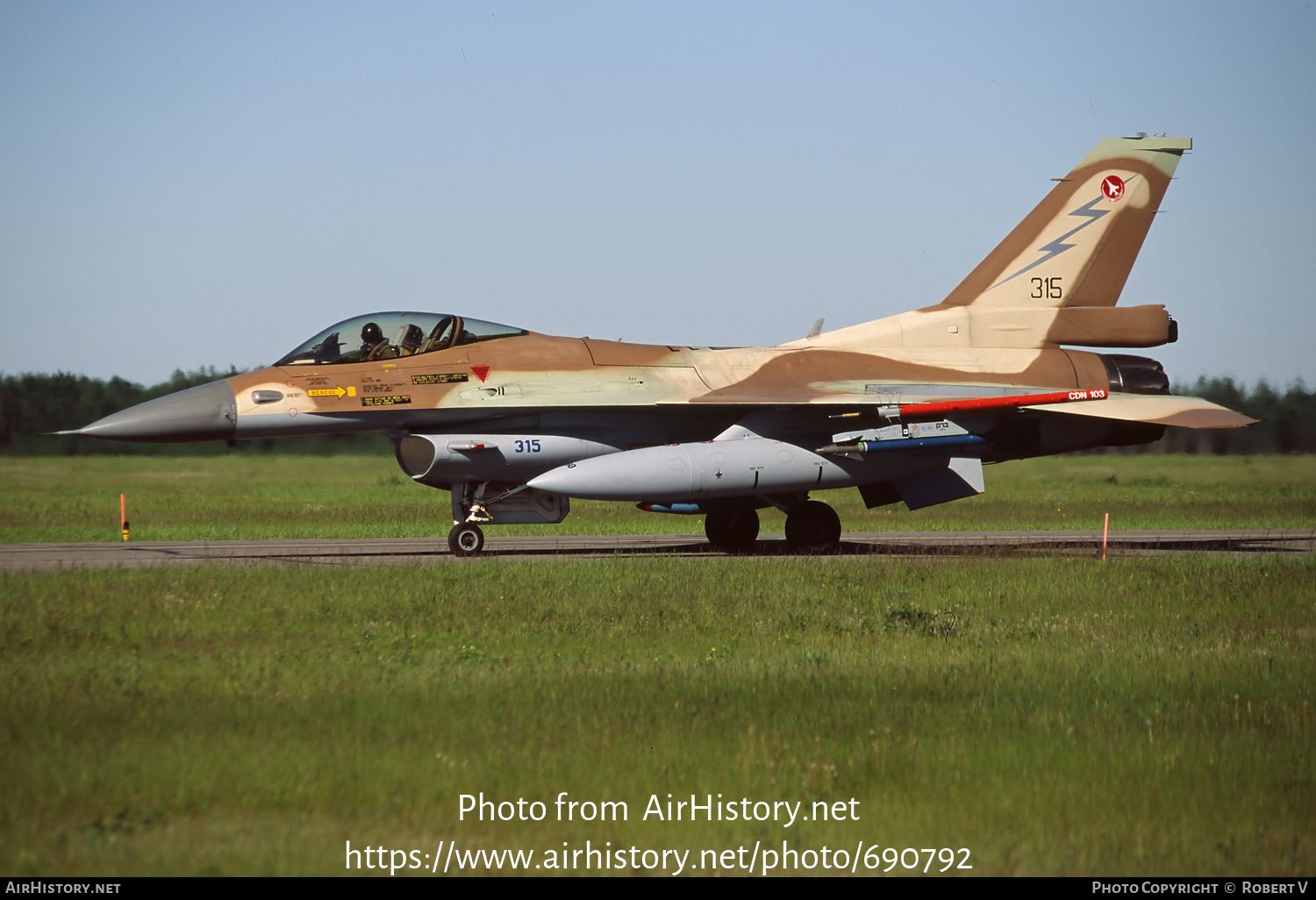 Aircraft Photo of 315 | General Dynamics F-16C Barak | Israel - Air Force | AirHistory.net #690792