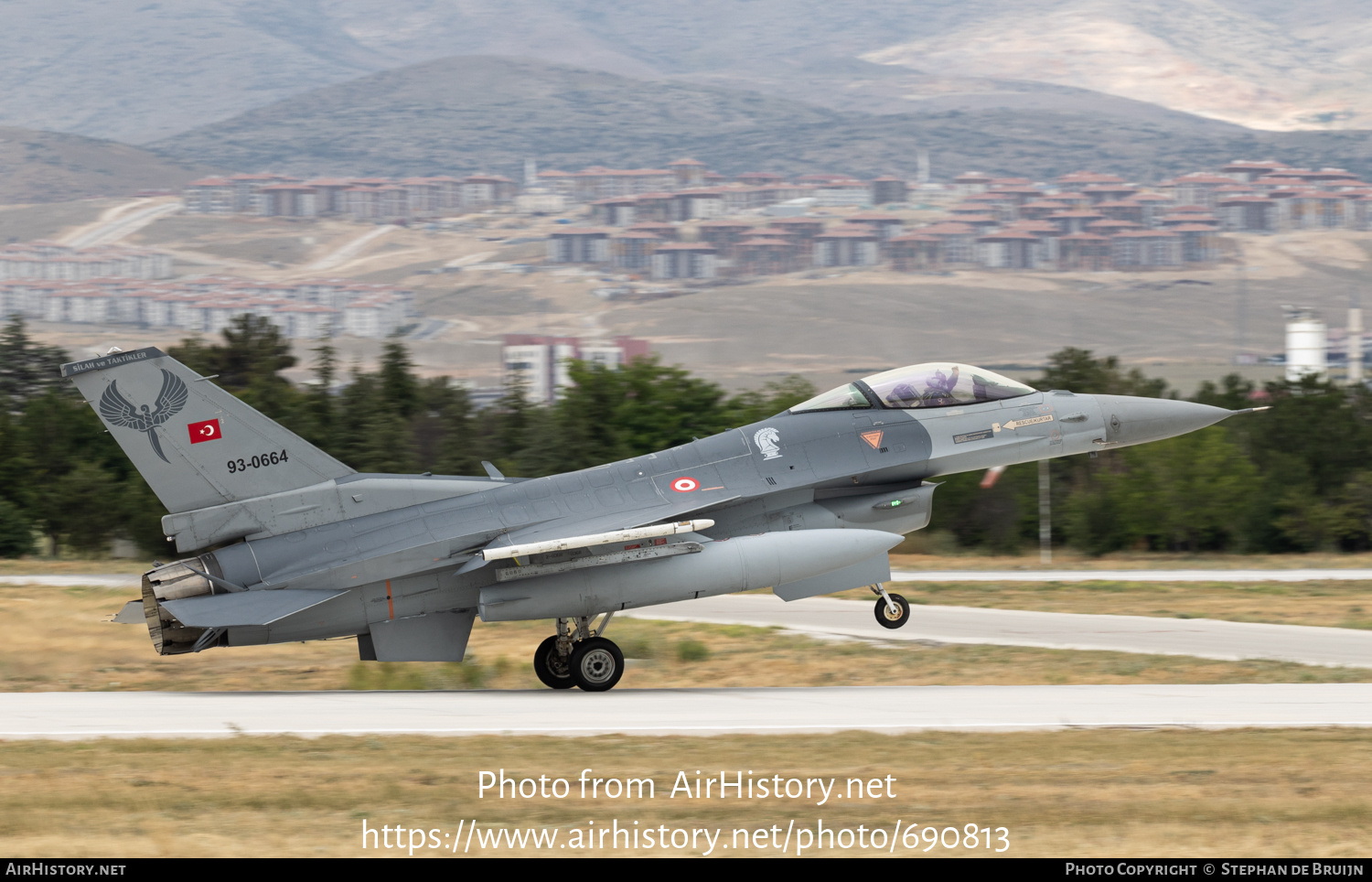 Aircraft Photo of 93-0664 | Lockheed Martin F-16C Fighting Falcon | Turkey - Air Force | AirHistory.net #690813