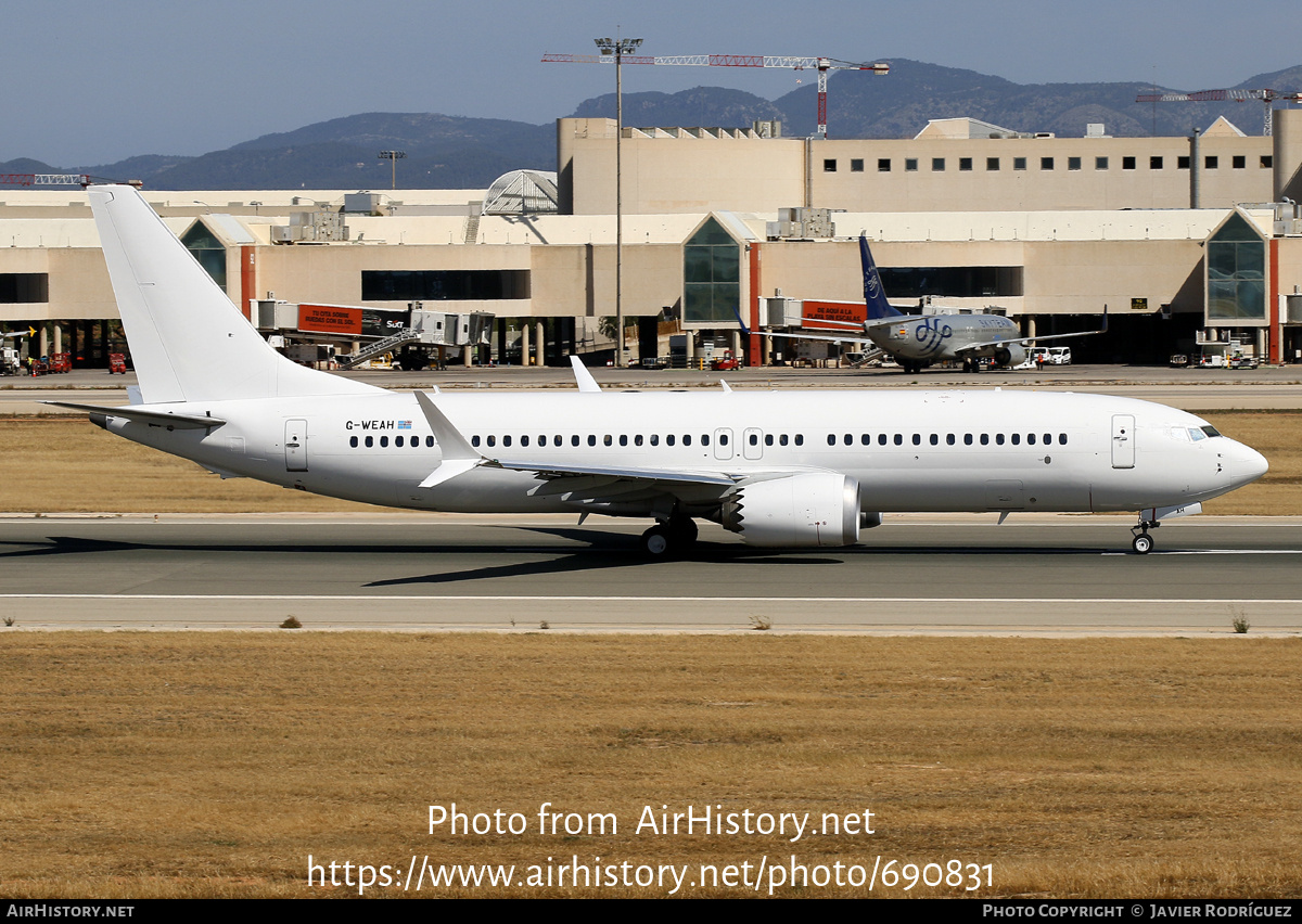 Aircraft Photo of G-WEAH | Boeing 737-8 Max 8 | AirHistory.net #690831