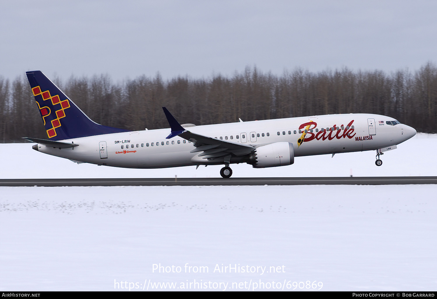 Aircraft Photo of 9M-LRW | Boeing 737-8 Max 8 | Batik Air Malaysia | AirHistory.net #690869
