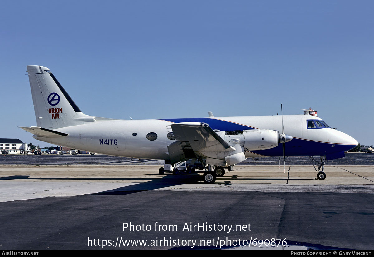 Aircraft Photo of N41TG | Grumman G-159 Gulfstream I | Orion Air | AirHistory.net #690876