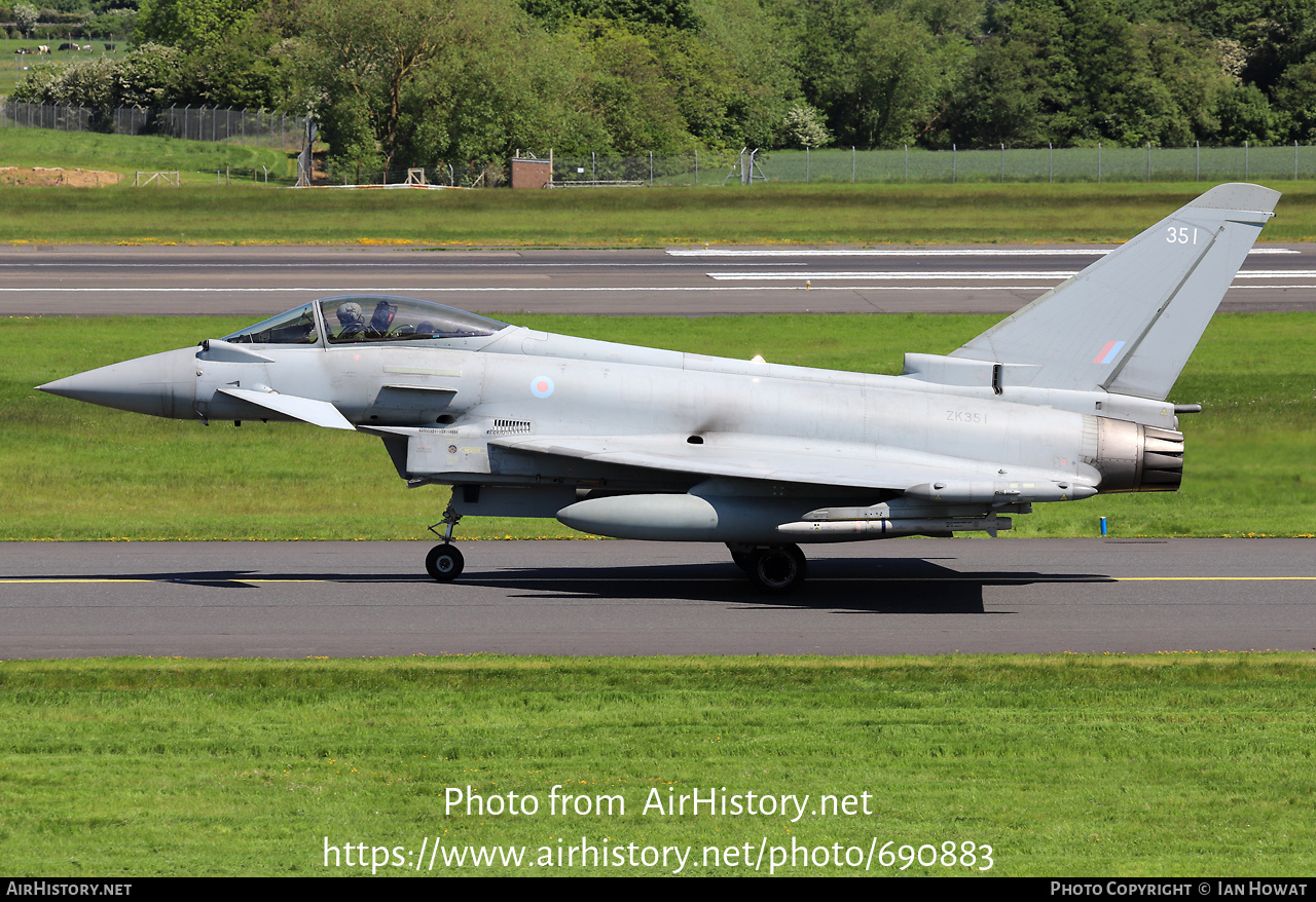 Aircraft Photo of ZK351 | Eurofighter EF-2000 Typhoon FGR4 | UK - Air Force | AirHistory.net #690883