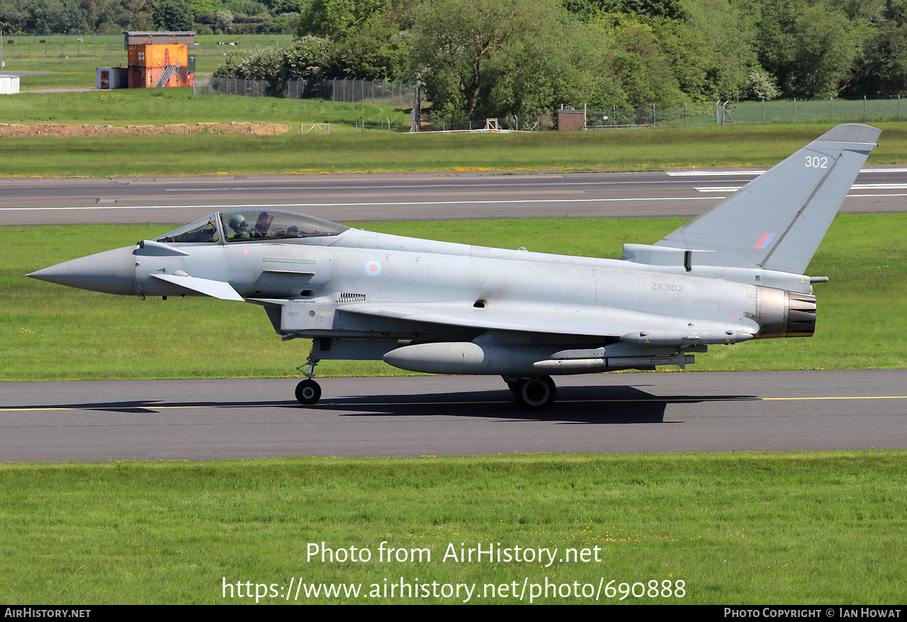 Aircraft Photo of ZK302 | Eurofighter EF-2000 Typhoon FGR4 | UK - Air Force | AirHistory.net #690888