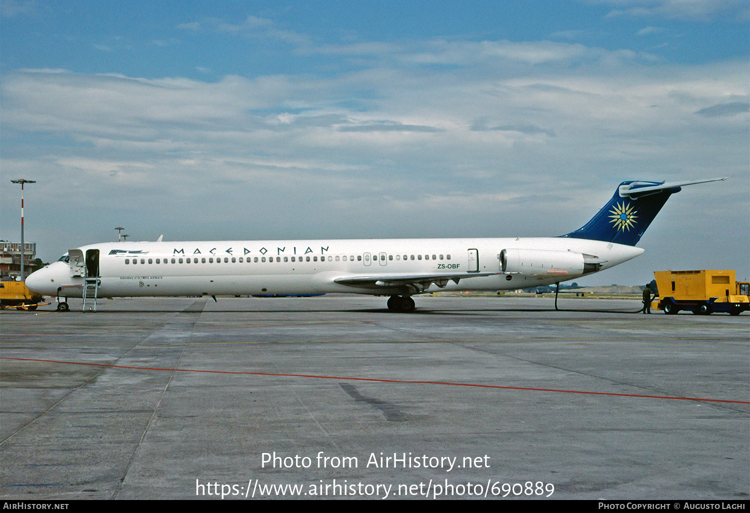 Aircraft Photo of ZS-OBF | McDonnell Douglas MD-82 (DC-9-82) | Macedonian Airlines | AirHistory.net #690889