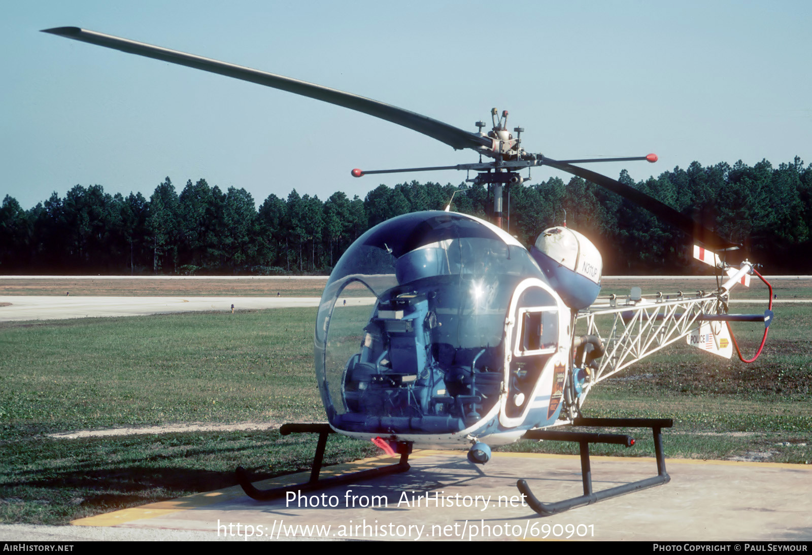 Aircraft Photo of N311JP | Bell TH-13T Sioux (47) | Jacksonville Police | AirHistory.net #690901