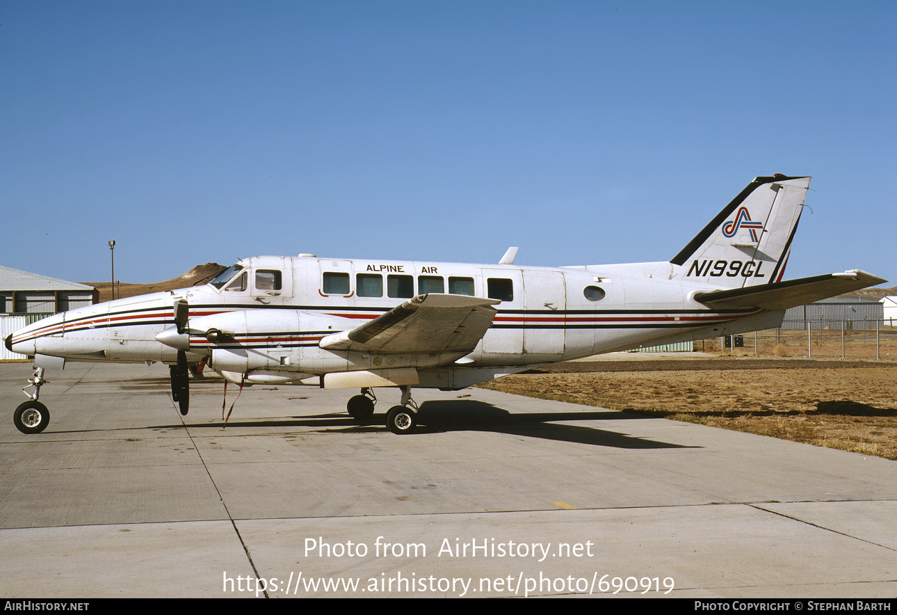 Aircraft Photo of N199GL | Beech 99 | Alpine Air | AirHistory.net #690919