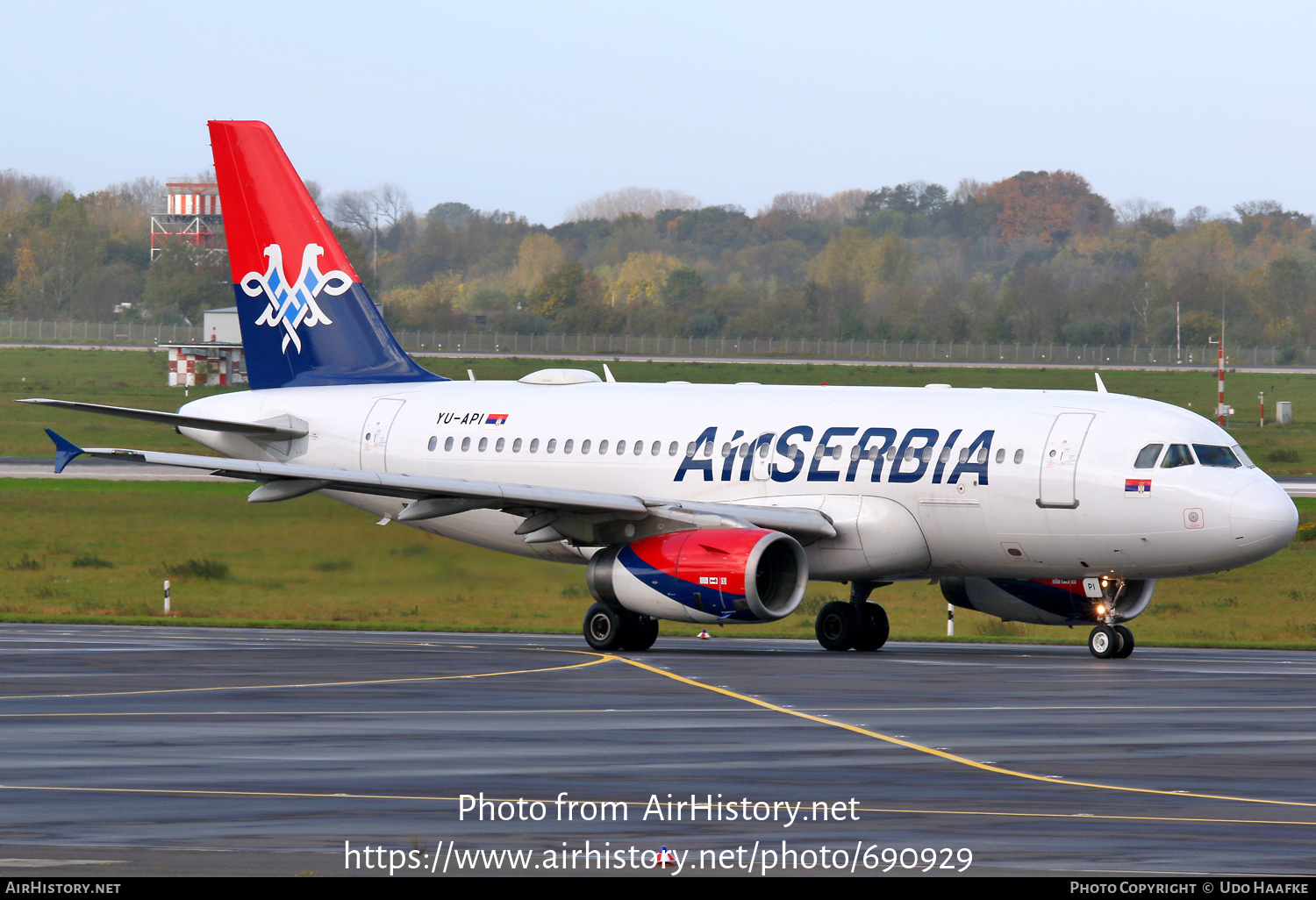 Aircraft Photo of YU-API | Airbus A319-132 | Air Serbia | AirHistory.net #690929