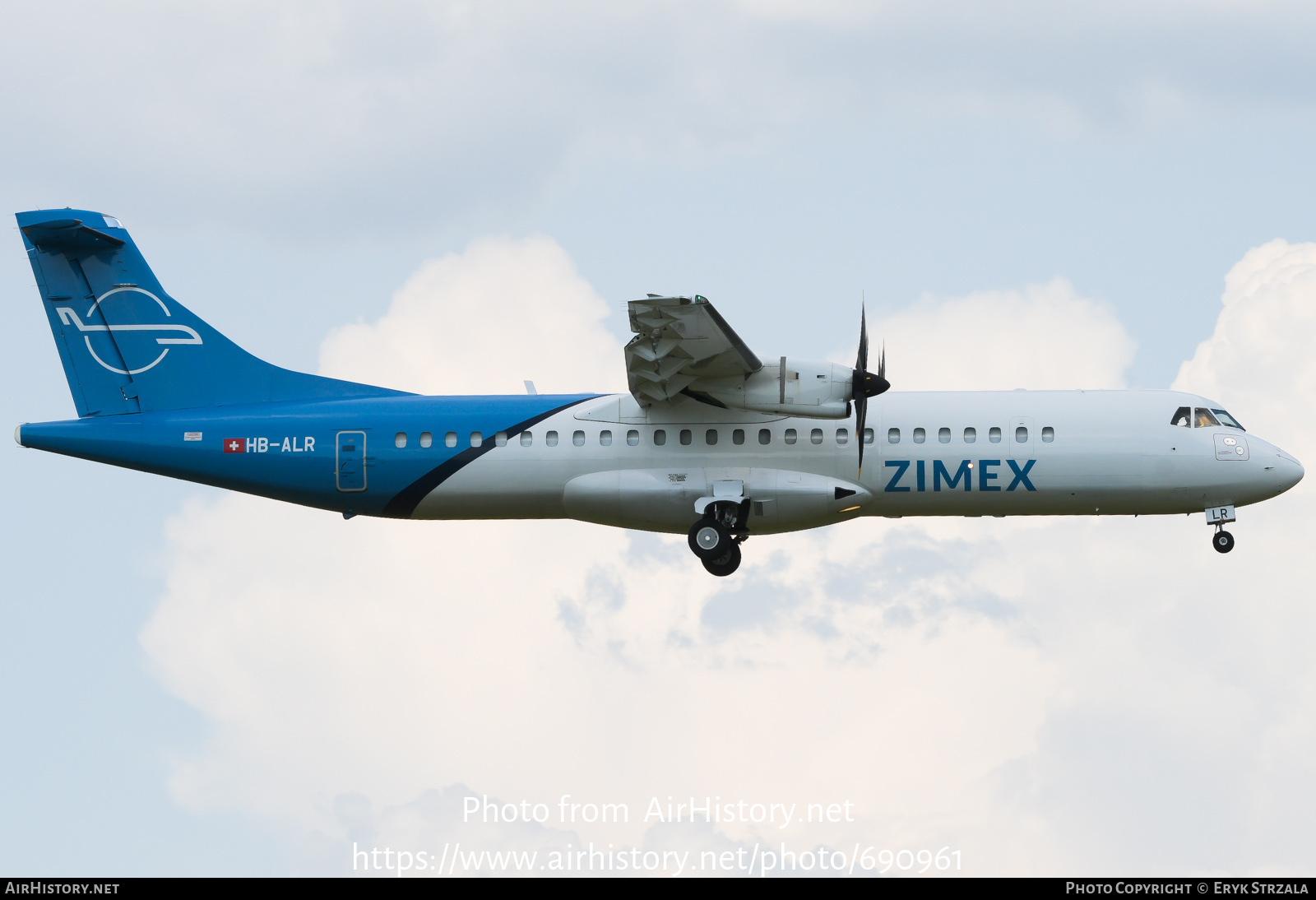 Aircraft Photo of HB-ALR | ATR ATR-72-500/F (ATR-72-212A) | Zimex Aviation | AirHistory.net #690961