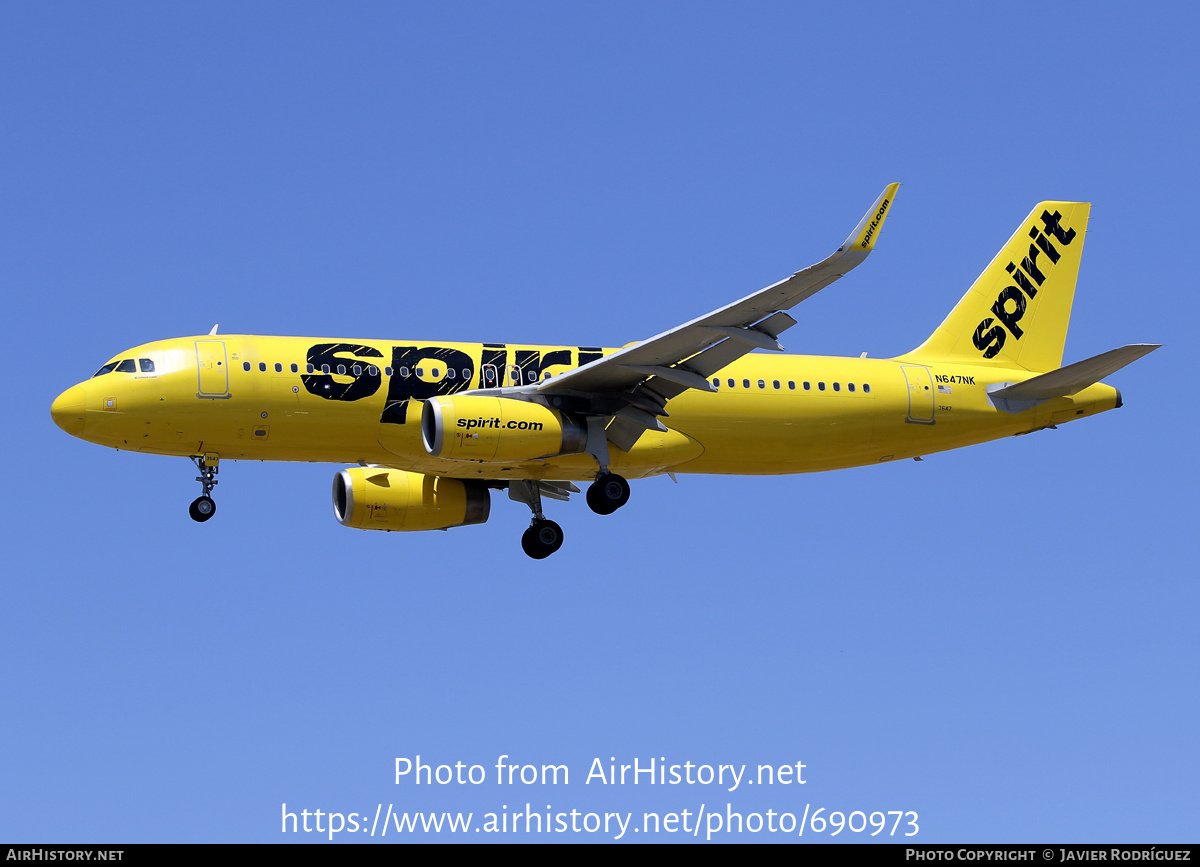 Aircraft Photo of N647NK | Airbus A320-232 | Spirit Airlines | AirHistory.net #690973