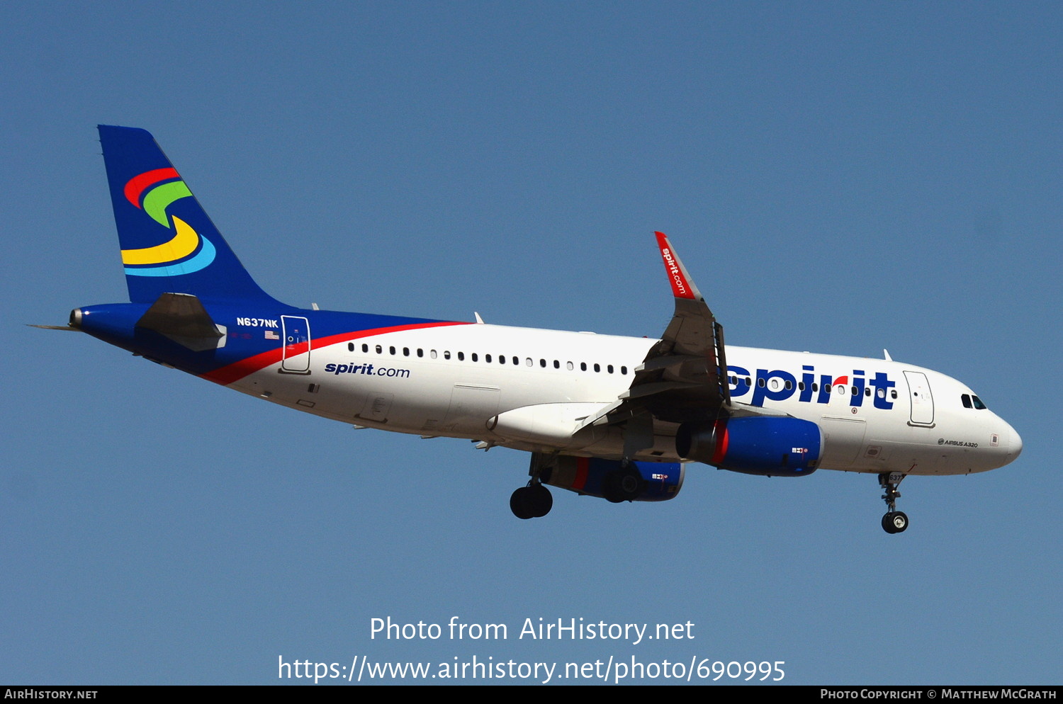Aircraft Photo of N637NK | Airbus A320-232 | Spirit Airlines | AirHistory.net #690995