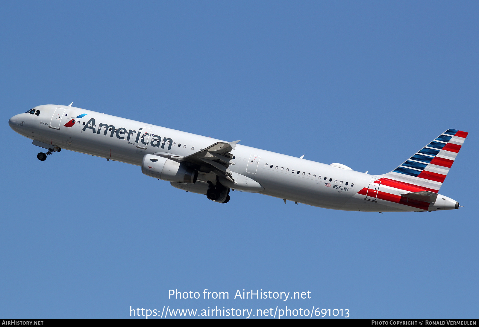 Aircraft Photo of N551UW | Airbus A321-231 | American Airlines | AirHistory.net #691013