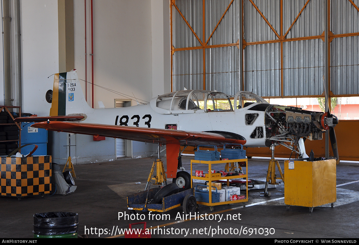 Aircraft Photo of 1833 | Neiva T-25A Universal | Brazil - Air Force | AirHistory.net #691030