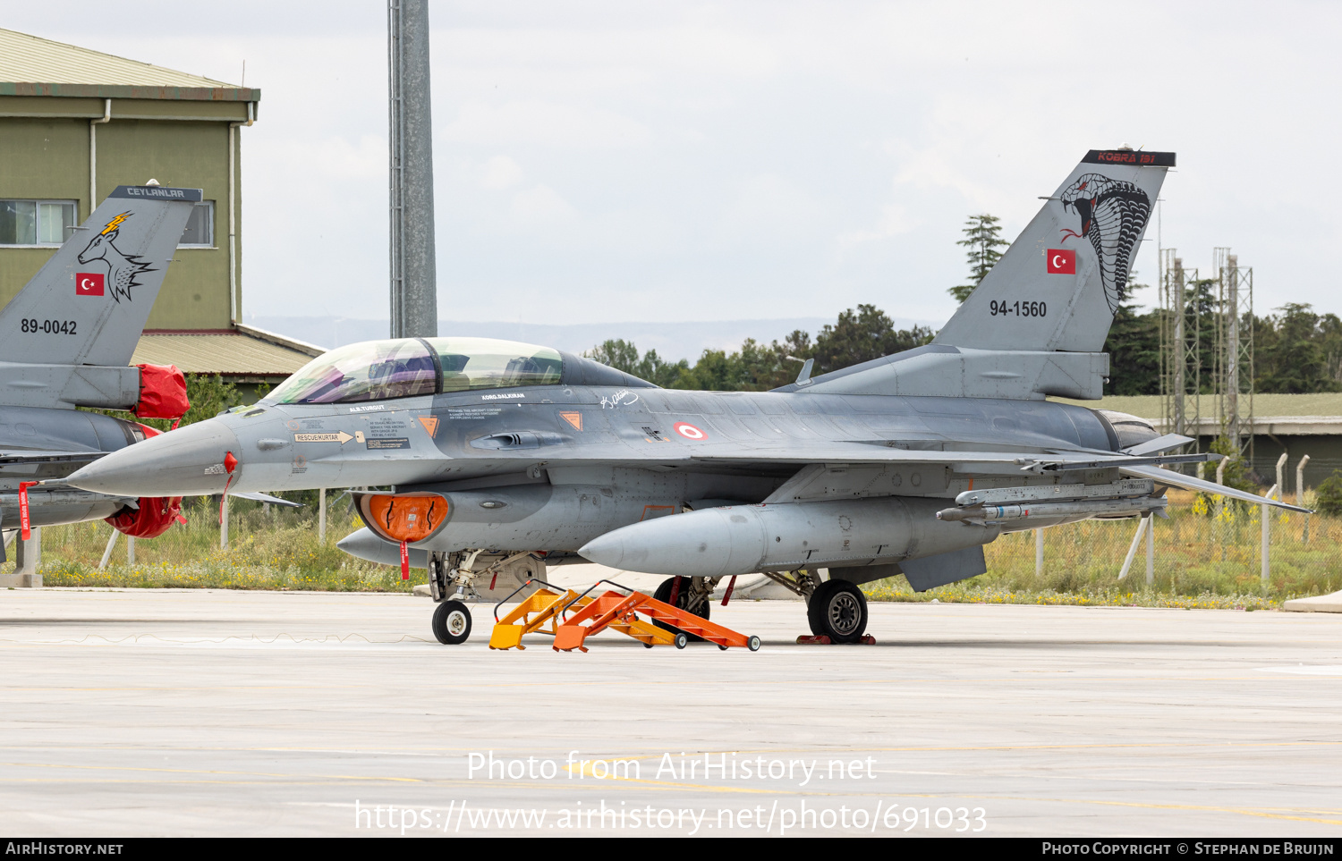 Aircraft Photo of 94-1560 | General Dynamics F-16D Fighting Falcon | Turkey - Air Force | AirHistory.net #691033