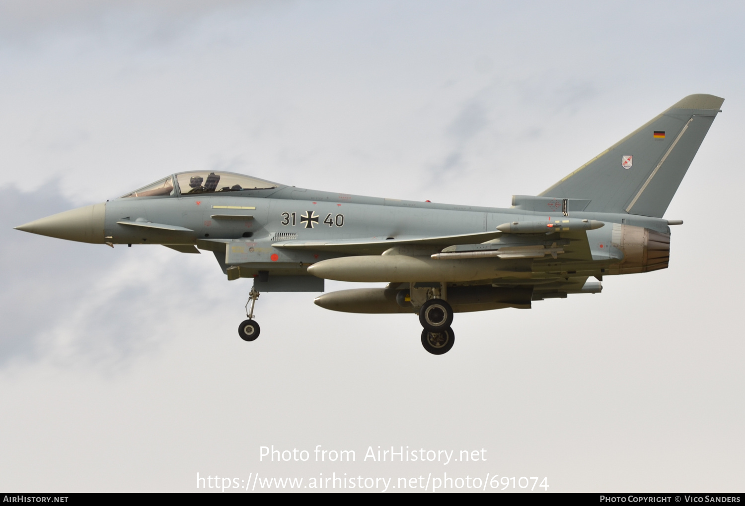 Aircraft Photo of 3140 | Eurofighter EF-2000 Typhoon S | Germany - Air Force | AirHistory.net #691074