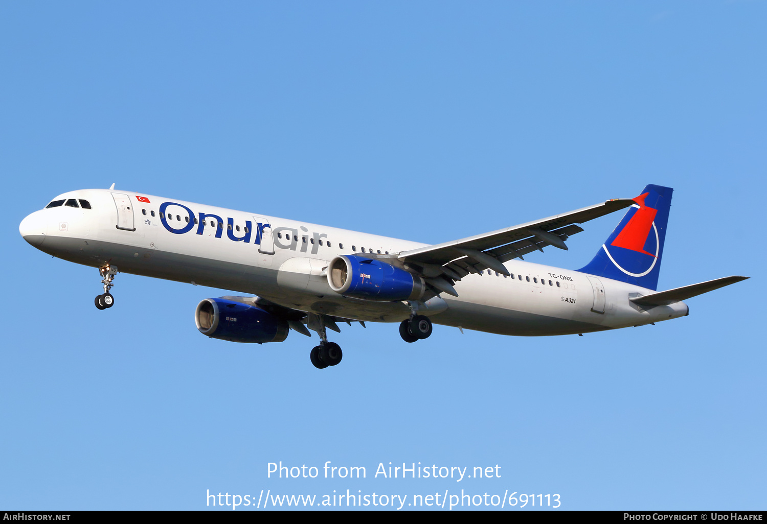 Aircraft Photo of TC-ONS | Airbus A321-131 | Onur Air | AirHistory.net #691113