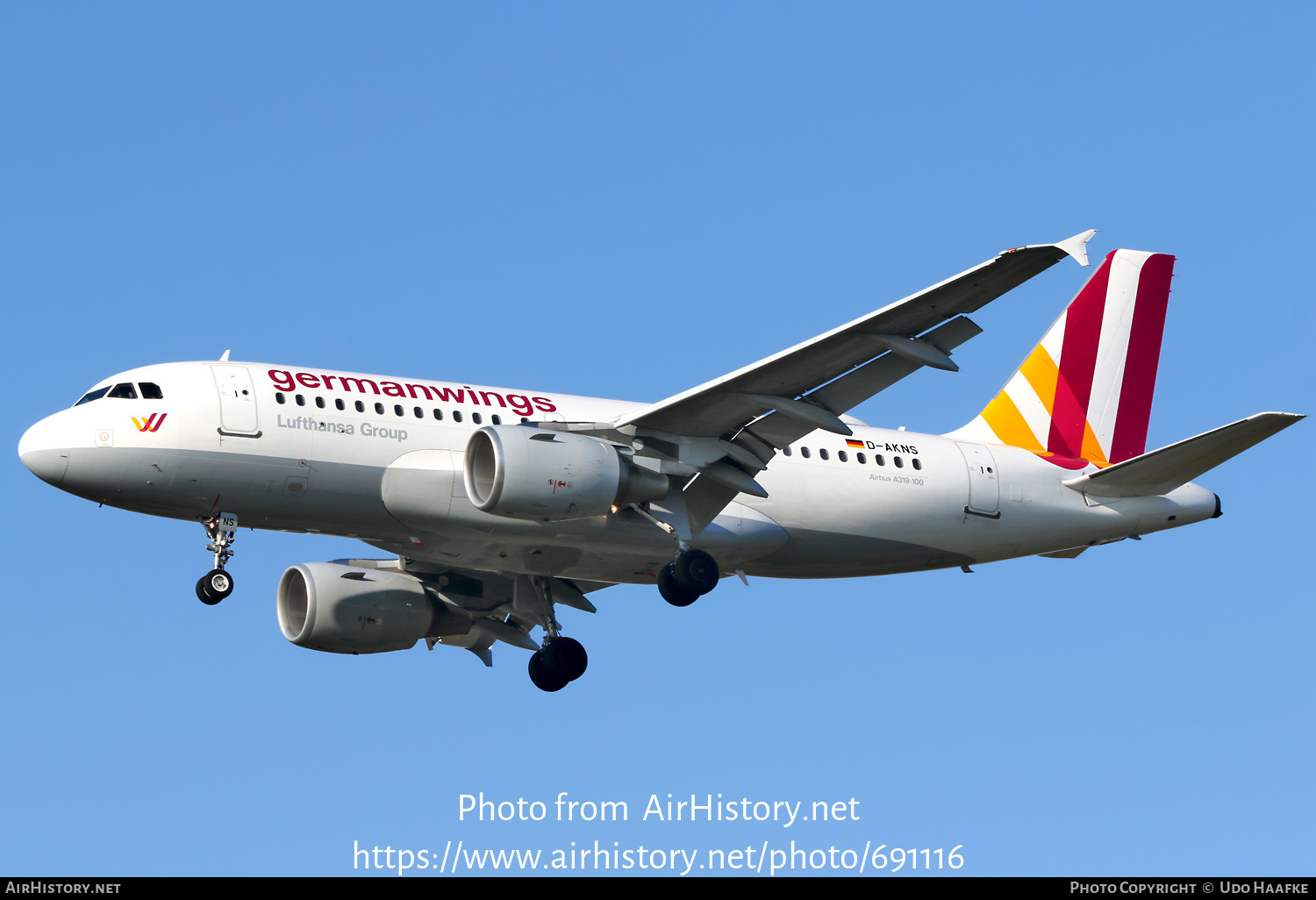 Aircraft Photo of D-AKNS | Airbus A319-112 | Germanwings | AirHistory.net #691116