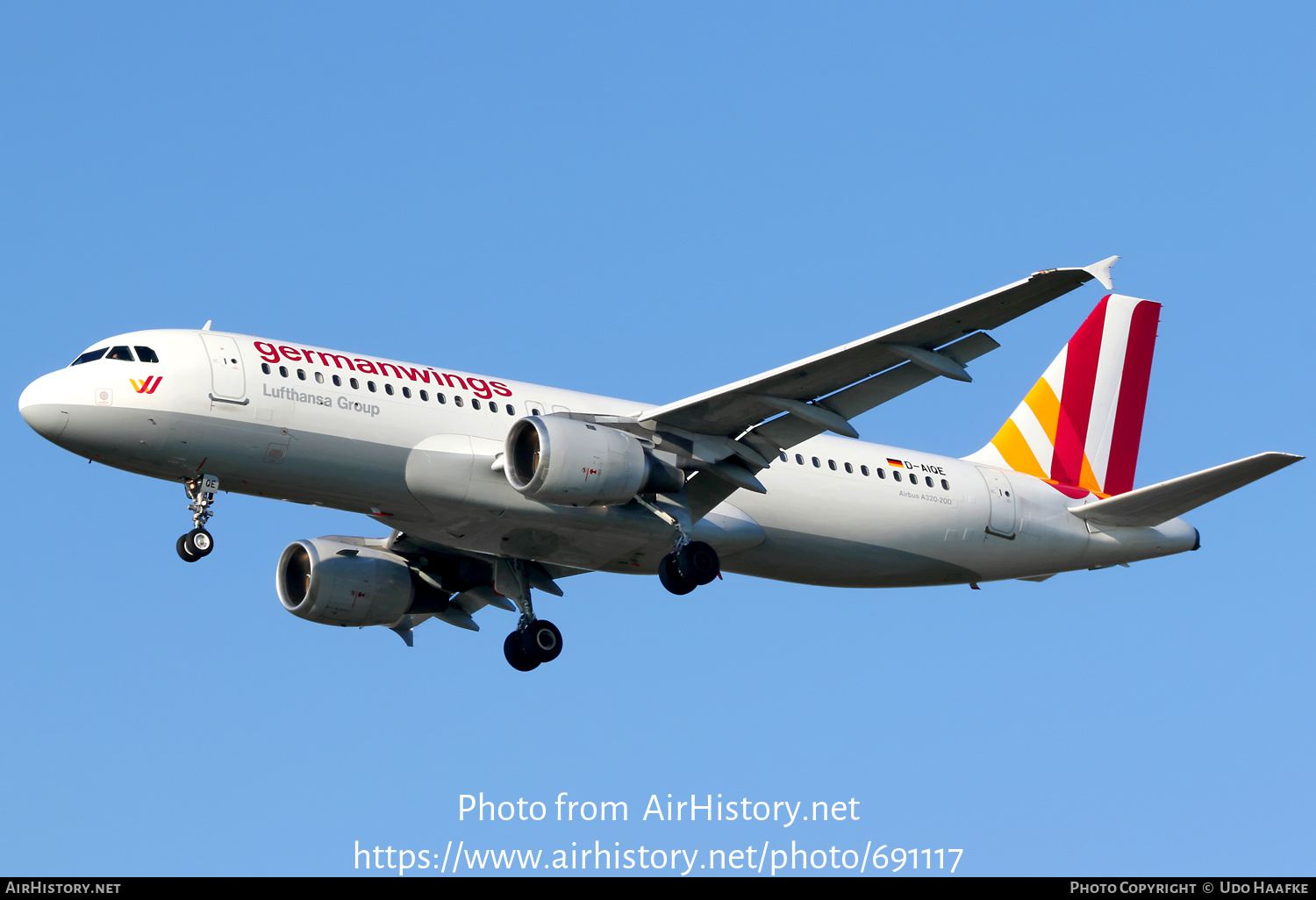 Aircraft Photo of D-AIQE | Airbus A320-211 | Germanwings | AirHistory.net #691117