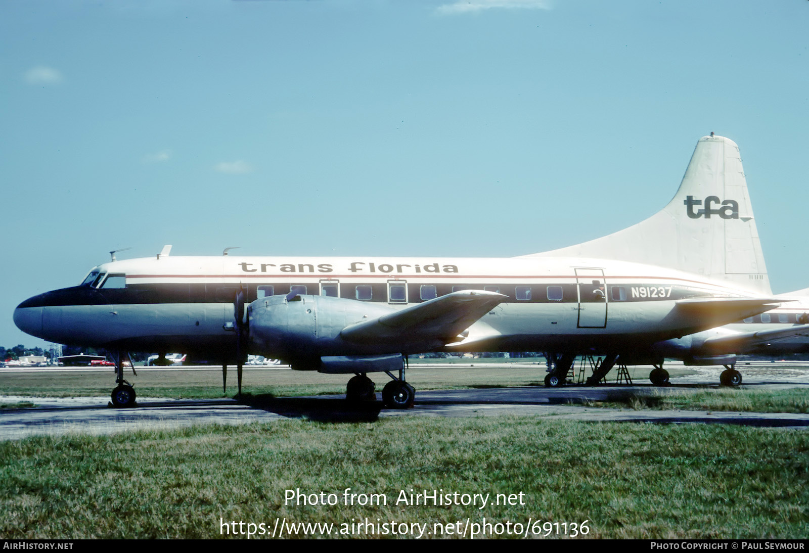 Aircraft Photo of N91237 | Convair 240-13 | Trans Florida Airlines - TFA | AirHistory.net #691136