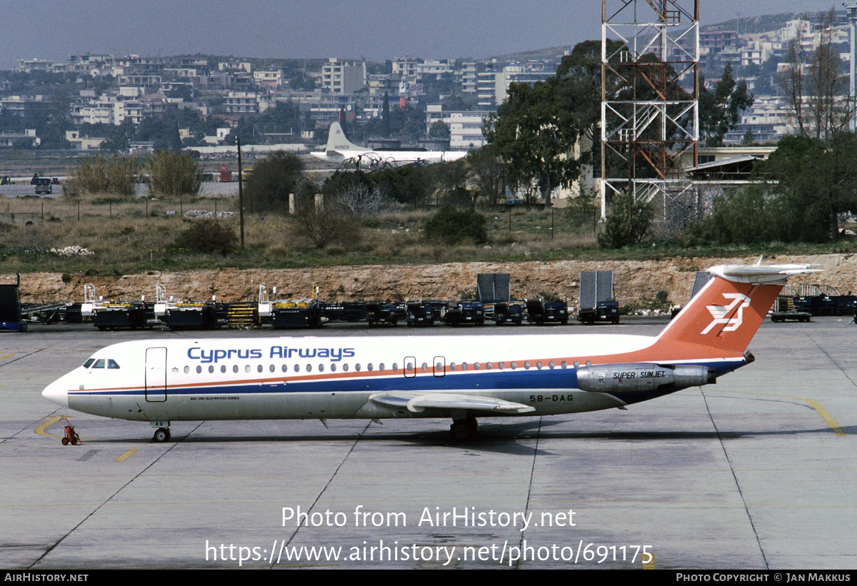 Aircraft Photo of 5B-DAG | British Aerospace BAC-111-537GF One-Eleven | Cyprus Airways | AirHistory.net #691175