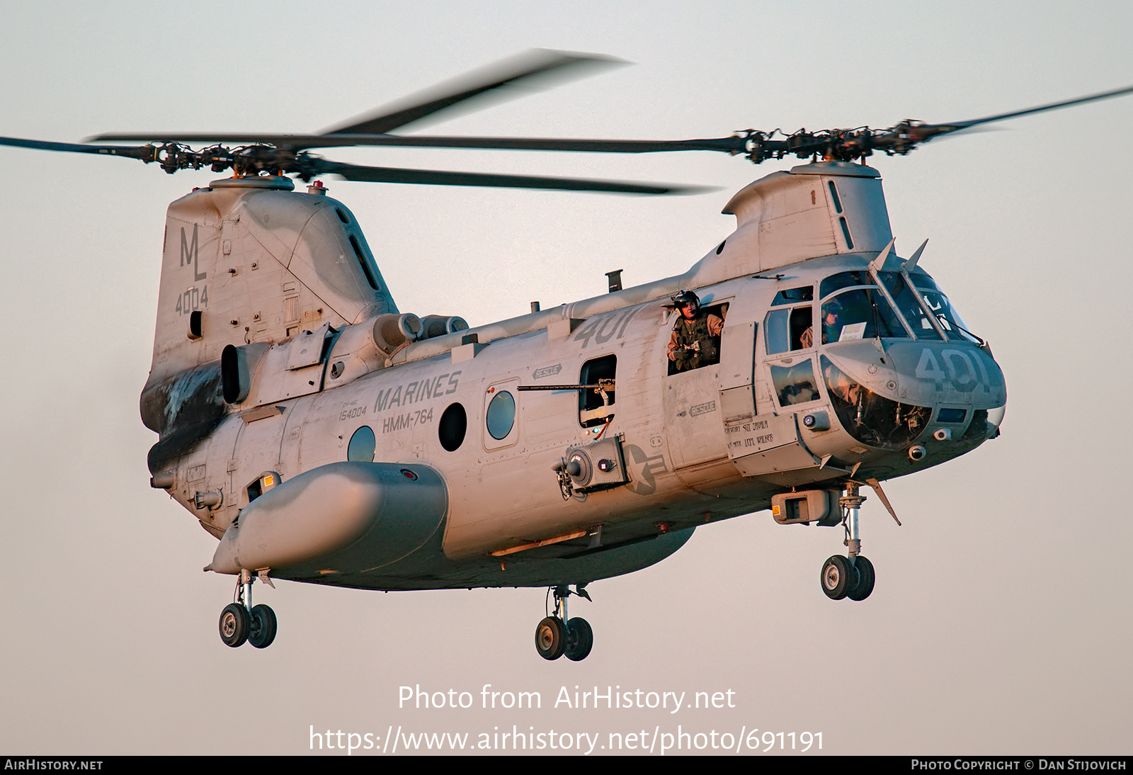 Aircraft Photo of 154004 / 4004 | Boeing Vertol CH-46E Sea Knight | USA - Marines | AirHistory.net #691191