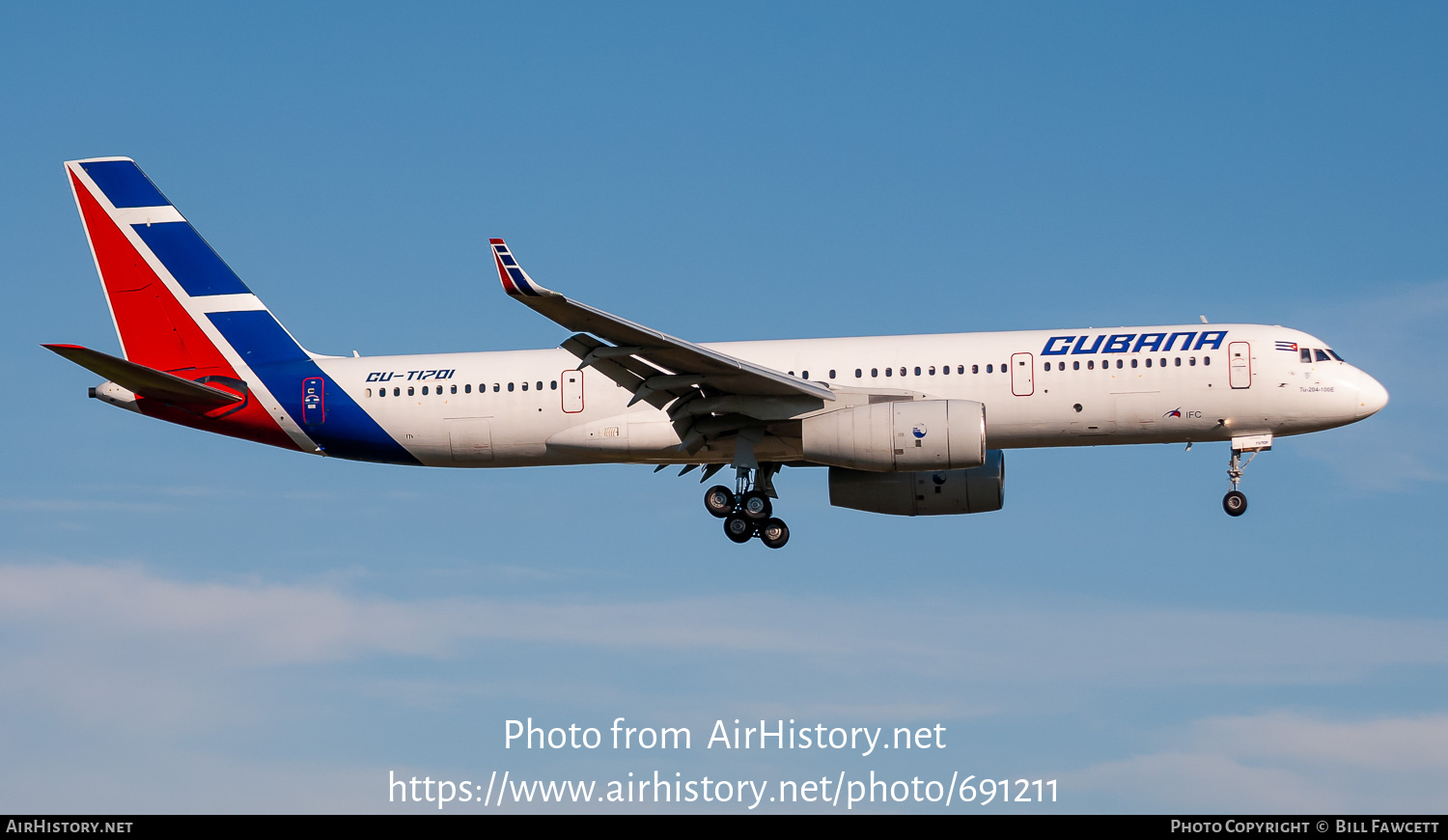 Aircraft Photo of CU-T1701 | Tupolev Tu-204-100E | Cubana | AirHistory.net #691211