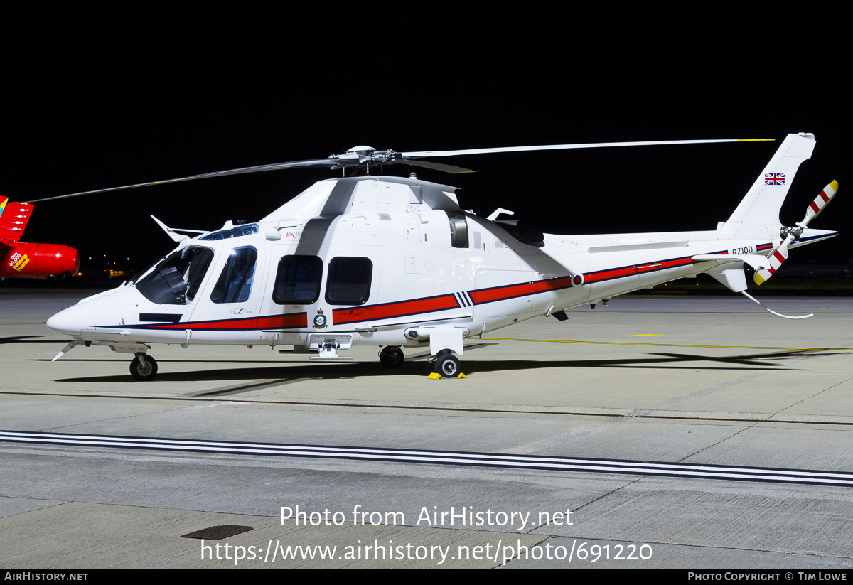 Aircraft Photo of GZ100 | AgustaWestland AW-109SP GrandNew | UK - Air Force | AirHistory.net #691220