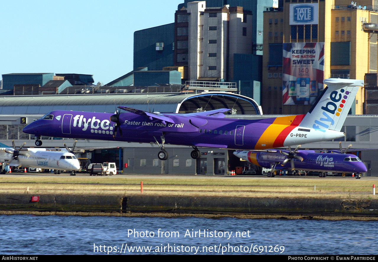 Aircraft Photo of G-PRPE | Bombardier DHC-8-402 Dash 8 | Flybe | AirHistory.net #691269