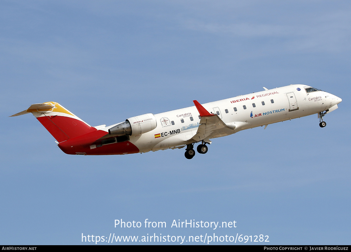 Aircraft Photo of EC-MNB | Bombardier CRJ-200LR (CL-600-2B19) | Air Nostrum | AirHistory.net #691282