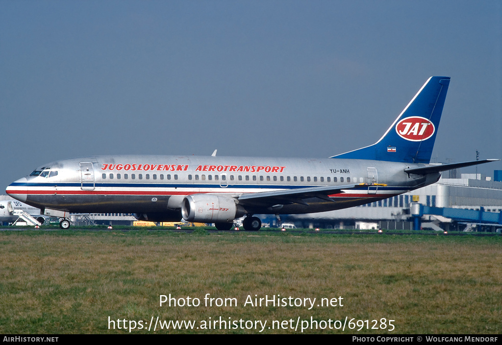 Aircraft Photo of YU-ANH | Boeing 737-3H9 | JAT Yugoslav Airlines - Jugoslovenski Aerotransport | AirHistory.net #691285