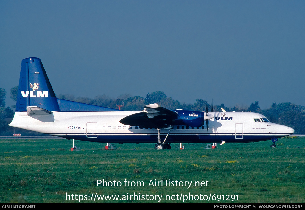 Aircraft Photo of OO-VLJ | Fokker 50 | VLM Airlines | AirHistory.net #691291