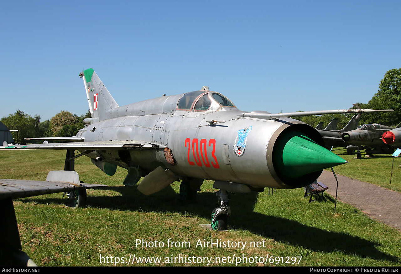 Aircraft Photo of 2003 | Mikoyan-Gurevich MiG-21M | Poland - Air Force | AirHistory.net #691297