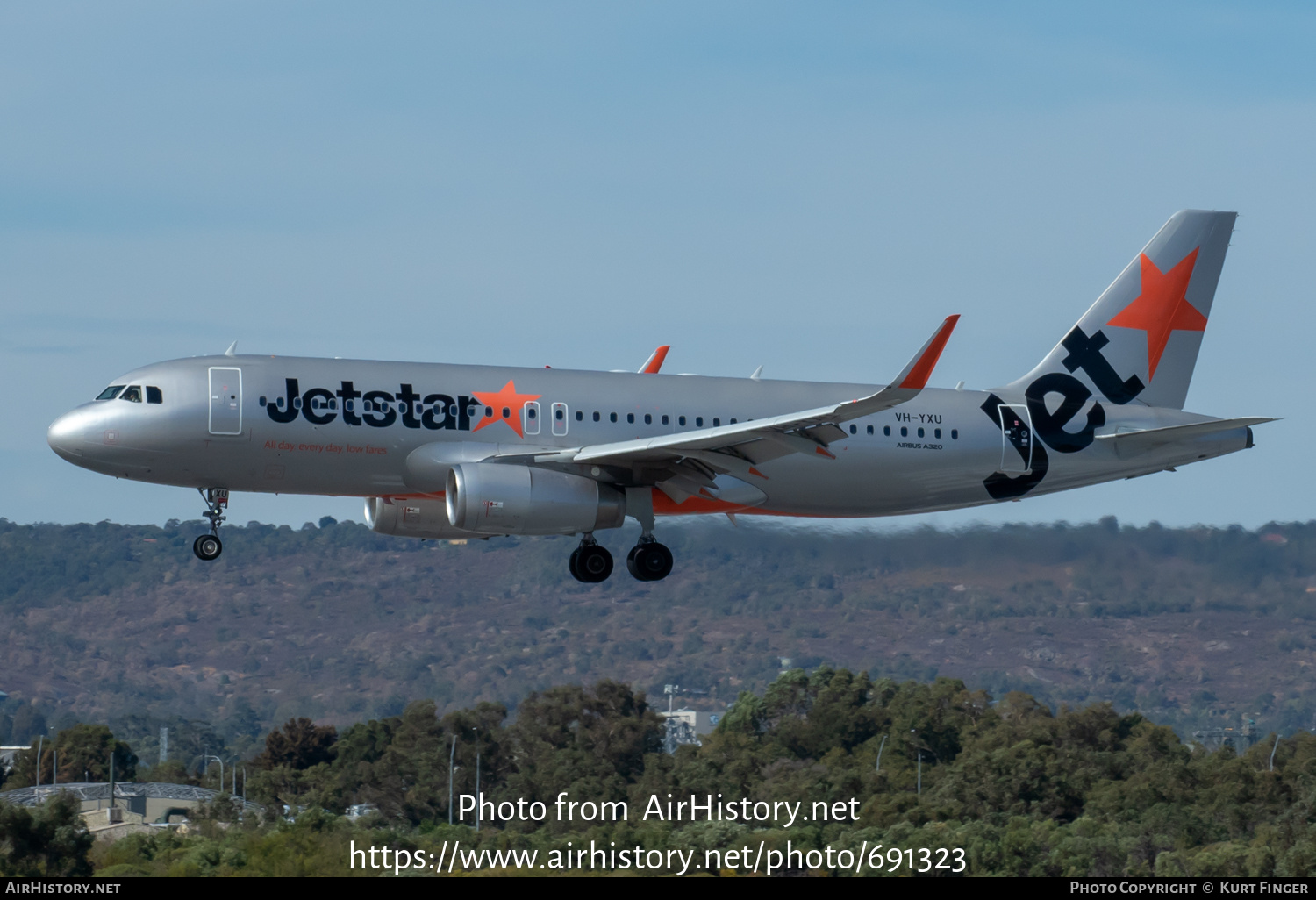 Aircraft Photo of VH-YXU | Airbus A320-232 | Jetstar Airways | AirHistory.net #691323