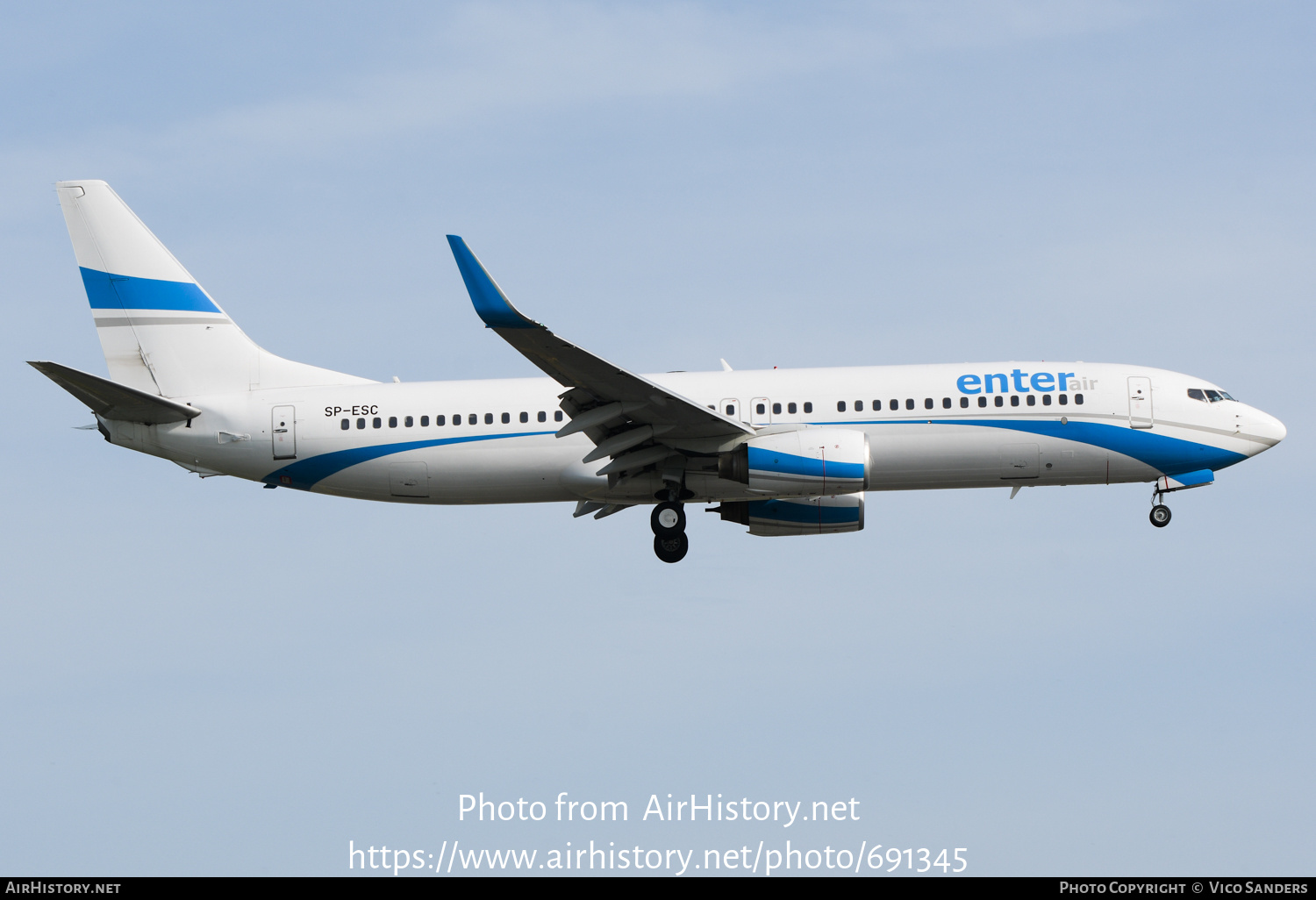 Aircraft Photo of SP-ESC | Boeing 737-8AS | Enter Air | AirHistory.net #691345