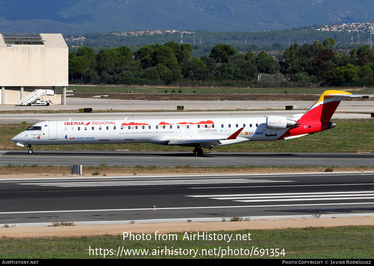 Aircraft Photo of EC-MNQ | Bombardier CRJ-1000EE (CL-600-2E25) | Iberia Regional | AirHistory.net #691354