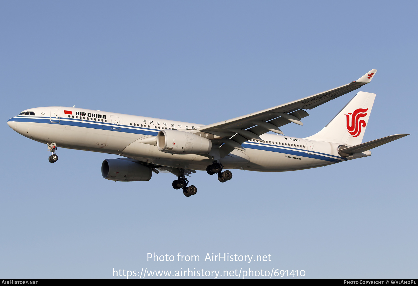 Aircraft Photo of B-5927 | Airbus A330-243 | Air China | AirHistory.net #691410