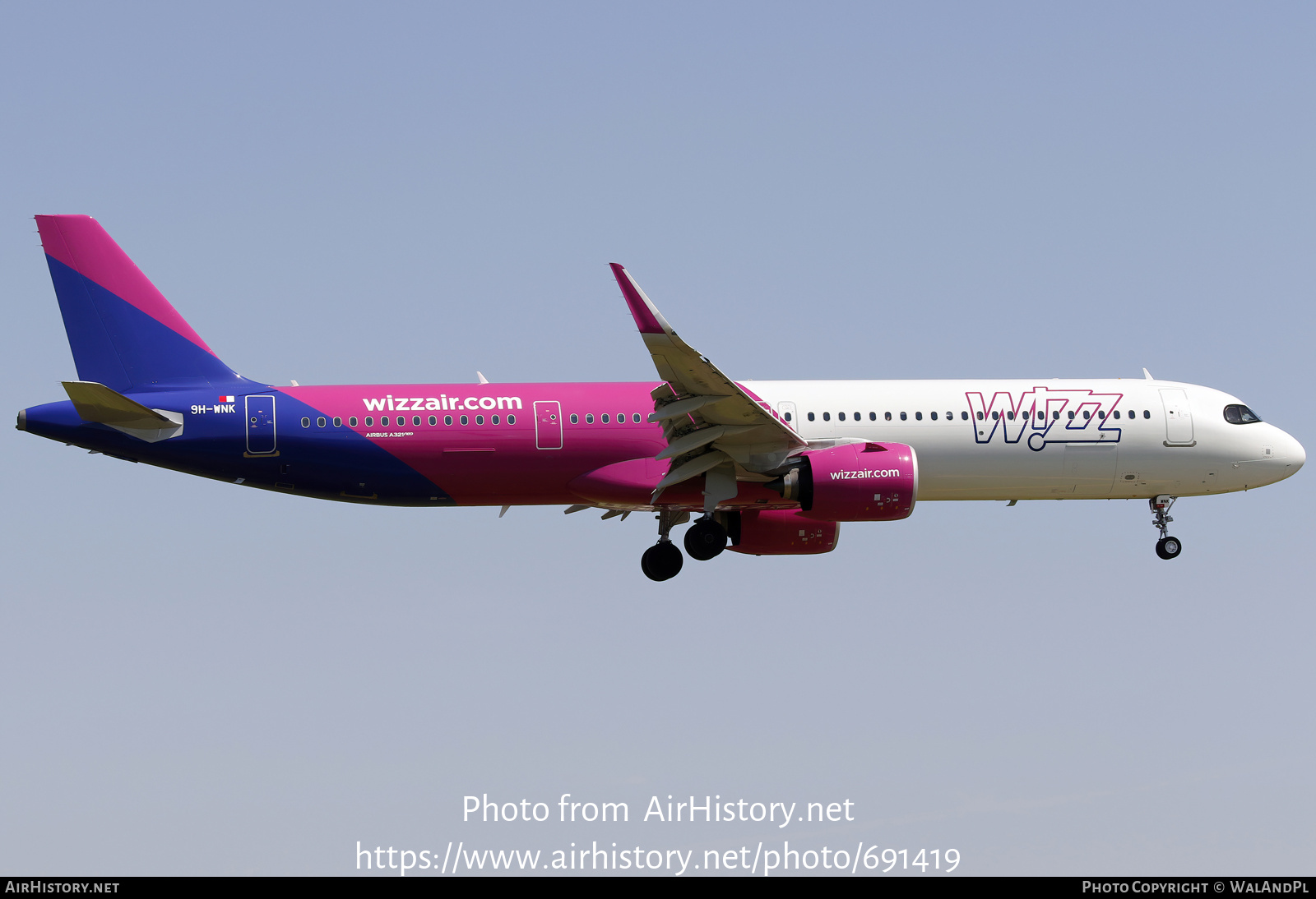 Aircraft Photo of 9H-WNK | Airbus A320-271NX | Wizz Air | AirHistory.net #691419