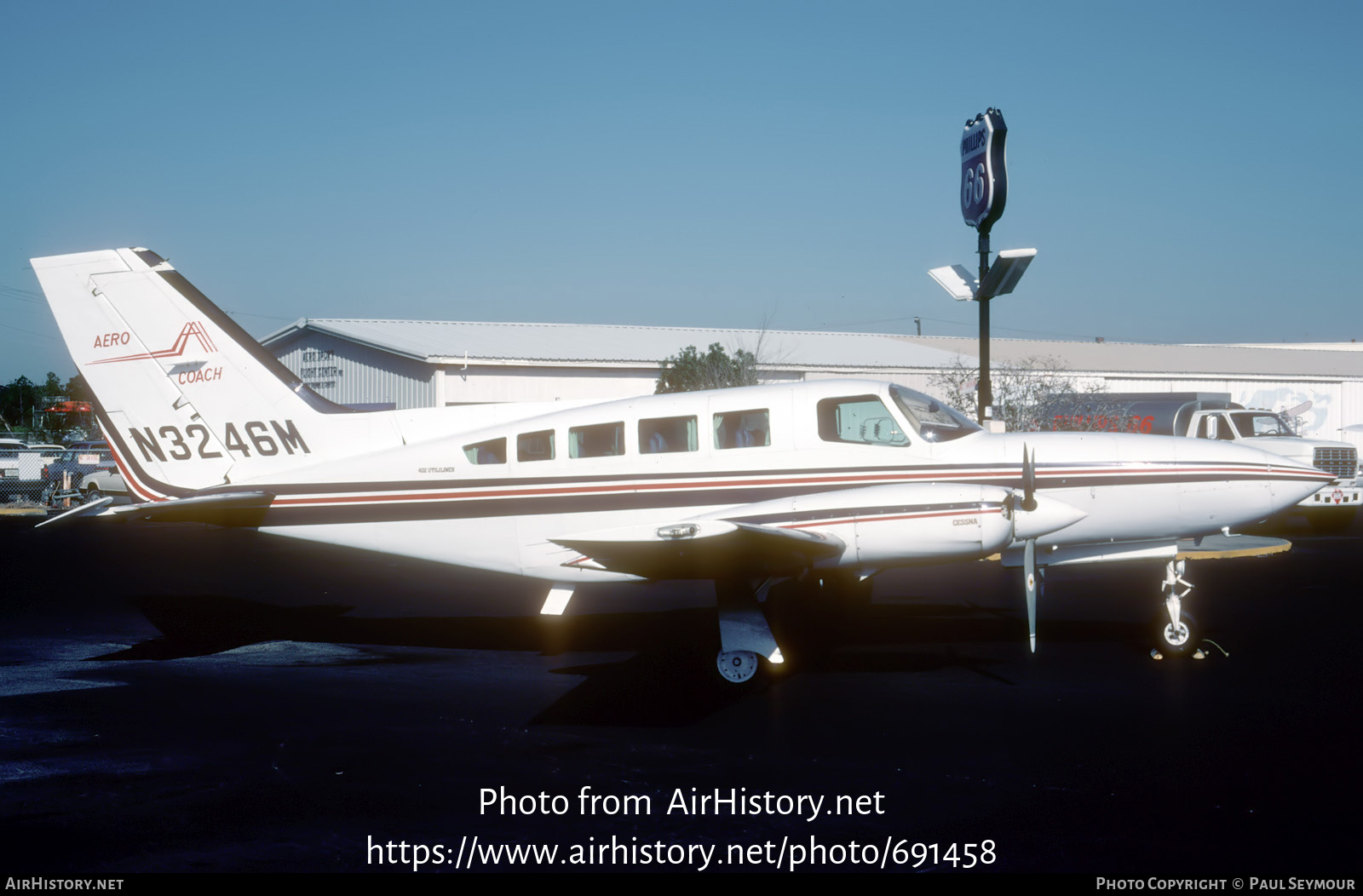 Aircraft Photo of N3246M | Cessna 402C Utililiner | Aero Coach | AirHistory.net #691458