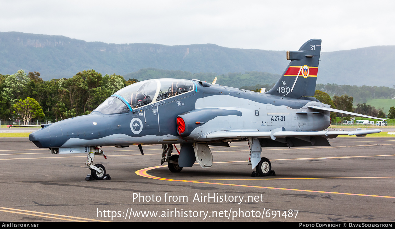 Aircraft Photo of A27-31 | BAE Systems Hawk 127 | Australia - Air Force | AirHistory.net #691487