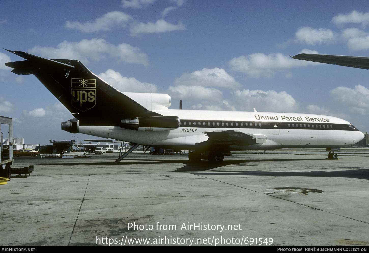 Aircraft Photo of N924UP | Boeing 727-31C | United Parcel Service - UPS | AirHistory.net #691549