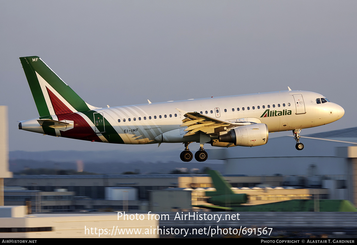 Aircraft Photo of EI-IMF | Airbus A319-112 | Alitalia | AirHistory.net #691567